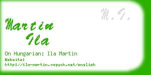 martin ila business card